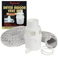 thumbnail image 1 of Aluminized Indoor Dryer Vent Kint - Apartments, Condominiums, Mobile Homes, 4” x 5” Flexible Duct, Lint Reservoir & Clamps - Safe for Electric Dryers, Easy Installation, 1 of 3