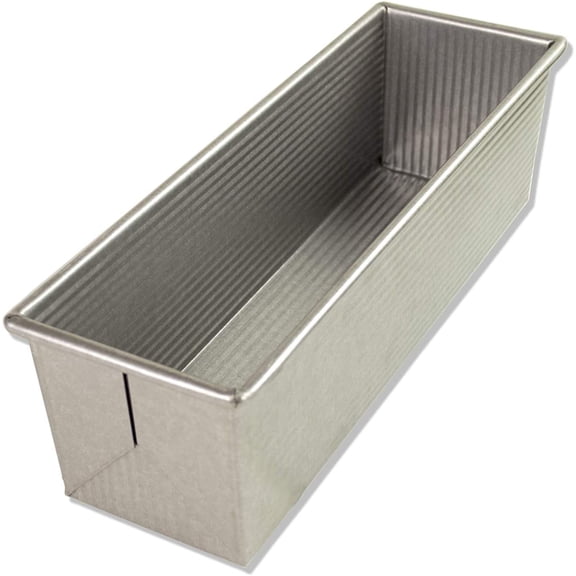 Aluminized Steel, Bakeware Pullman Loaf Pan with Cover, 13 x 4 inch, Nonstick & Quick Release Coating