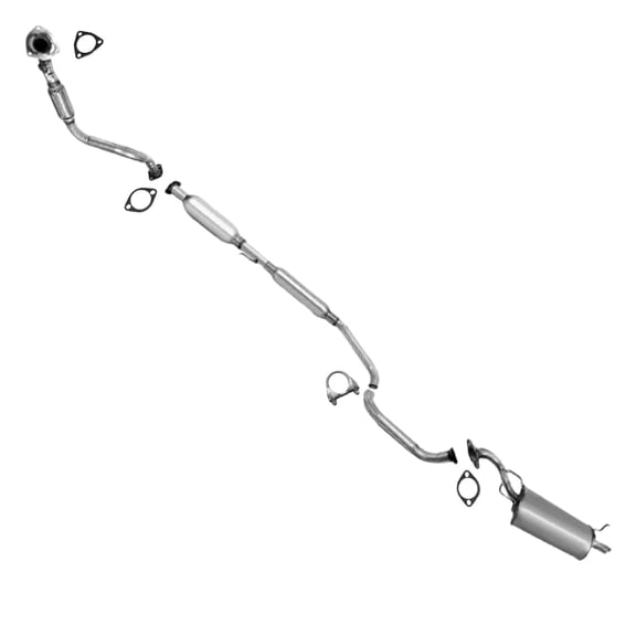 Northeastern Exhaust Pipe, Resonator Pipe & Muffler Assembly Fits 2004-2008 Chevrolet Aveo 1.6L - Direct Fit | Stainless Steel System Kit