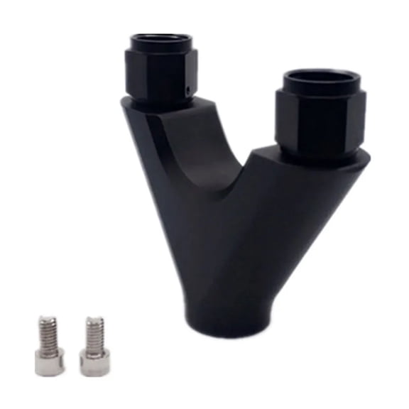 Aluminum 044 Twin Dual Fuel Pump Bracket Billet Y Block Surge Tank Adapter -8AN -10 Fuel Supply System ,Easy to Use