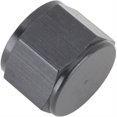 thumbnail image 1 of Aluminum -12 AN Flare Fitting Cap, Black Anodized, 1 of 6