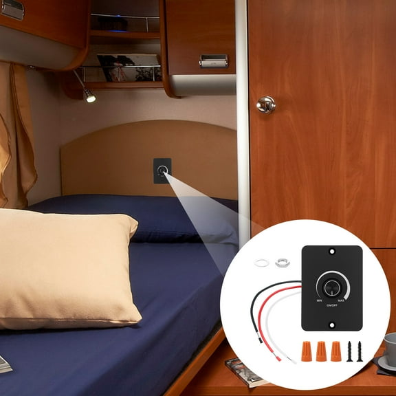 Aluminum 12V Dimmer Switch High Side Control 12V PWM Dimmer Precision Regulation PWM Dimming Controller for Motorhome Truck