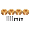 thumbnail image 1 of Aluminum 12mm Wheel Hex Hubs Drive Adapters Golden 6mm Thickness  for RC Car Upgrade Replacement Parts 4Pcs, 1 of 6