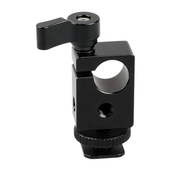 Aluminum 15mm Single Rod Clamp Camera Rod Mount With 1/4inch-20 Thread Screw Home Improvement Installation Accessories