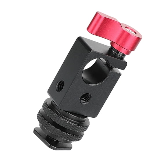 Aluminum 15mm Single Rod Clamp Camera Rod Mount With 1/4inch-20 Thread Screw Home Improvement Installation Accessories