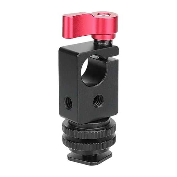 Aluminum 15mm Single Rod Clamp Camera Rod Mount With 1/4inch-20 Thread Screw Home Improvement Installation Accessories