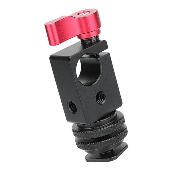 Aluminum 15mm Single Rod Clamp Camera Rod Mount With 1/4inch-20 Thread Screw Home Improvement Installation Accessories