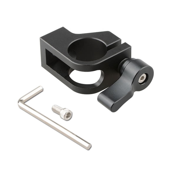 Aluminum 19mm Single Rod Clamp Camera Rod Mount With 1/4inch-20 Thread Screw Home Improvement Installation Accessories