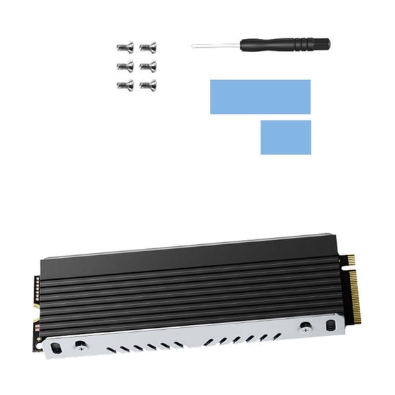 Aluminum 2280 Drive Coolers Heatsink For Gaming And Workstations Improves Thermals Efficiency