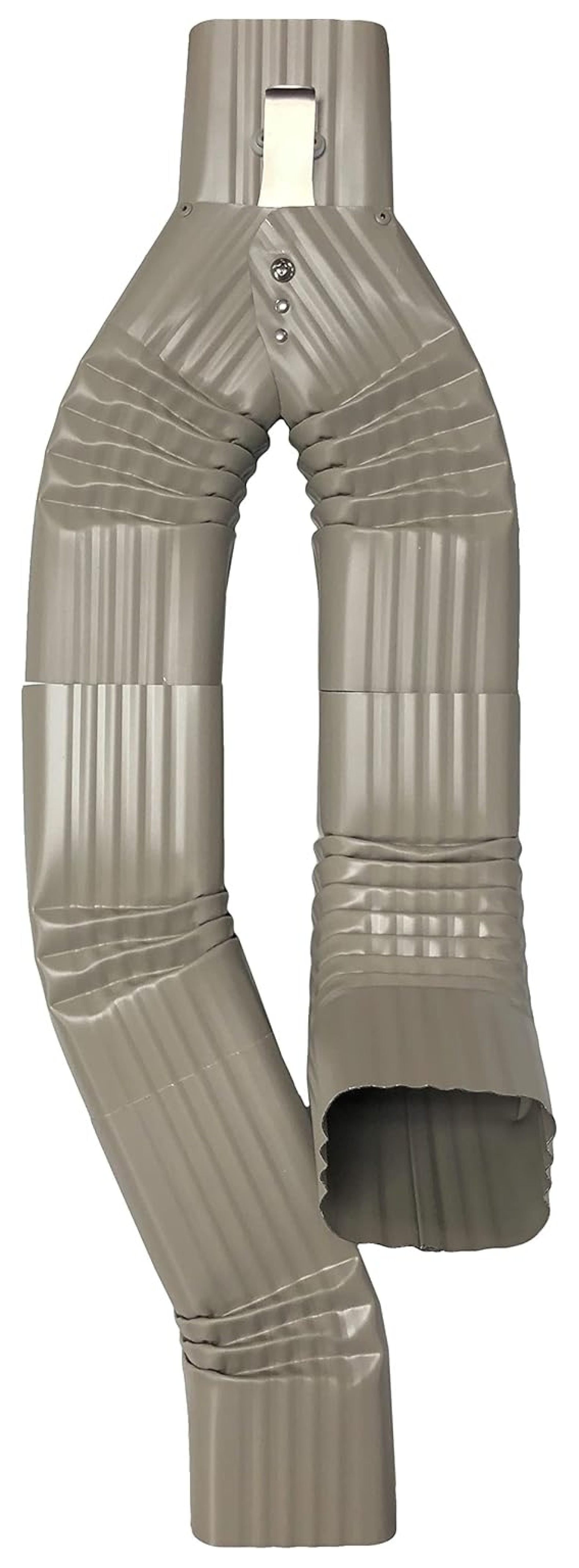 Aluminum 2x3 Inline Downspout Diverter for Rain Barrels Made in The U