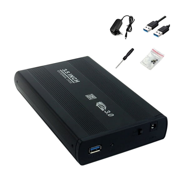 Aluminum 3.5inch Hard Disk Enclosure USB3.0 for Quick Data Transfer and Backup Durability and Heat Dissitation Alloy