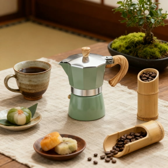 Aluminum 3 Cup 150ml Moka Pot Express Coffee Maker Stovetop Espresso Percolator Coffeemaker Italian Classic Style Brewing Cafe Mocha Machine for Cafeteras Lover Camping Travel and Use 5oz, Stove Top