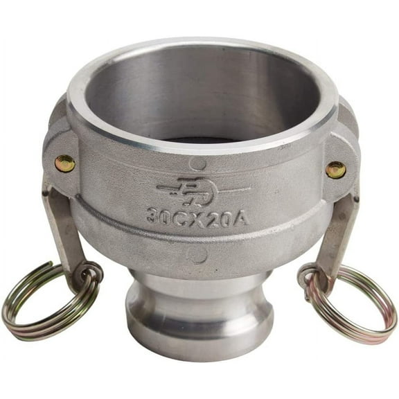 Aluminum 3 inch Female Camlock x 2 inch Male Camlock