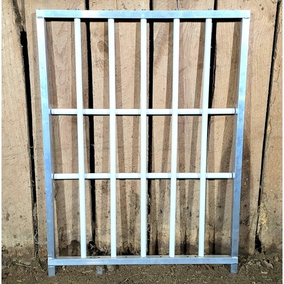 Aluminum 30-Inch-Long by 40-Inch-Tall Sheep & Goat Lamb & Kid Creep Feeding Panel