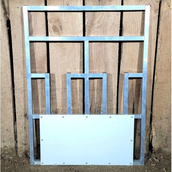 Aluminum 30-Inch-Long by 40-Inch-Tall Sheep & Goat Tombstone Style Feeding Panel Hay
