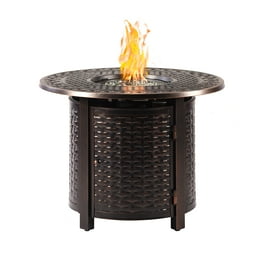 Fire Sense Weyland Round Aluminum Propane Fire Pit Fire Sense Weyland Round Aluminum Propane Fire Pit