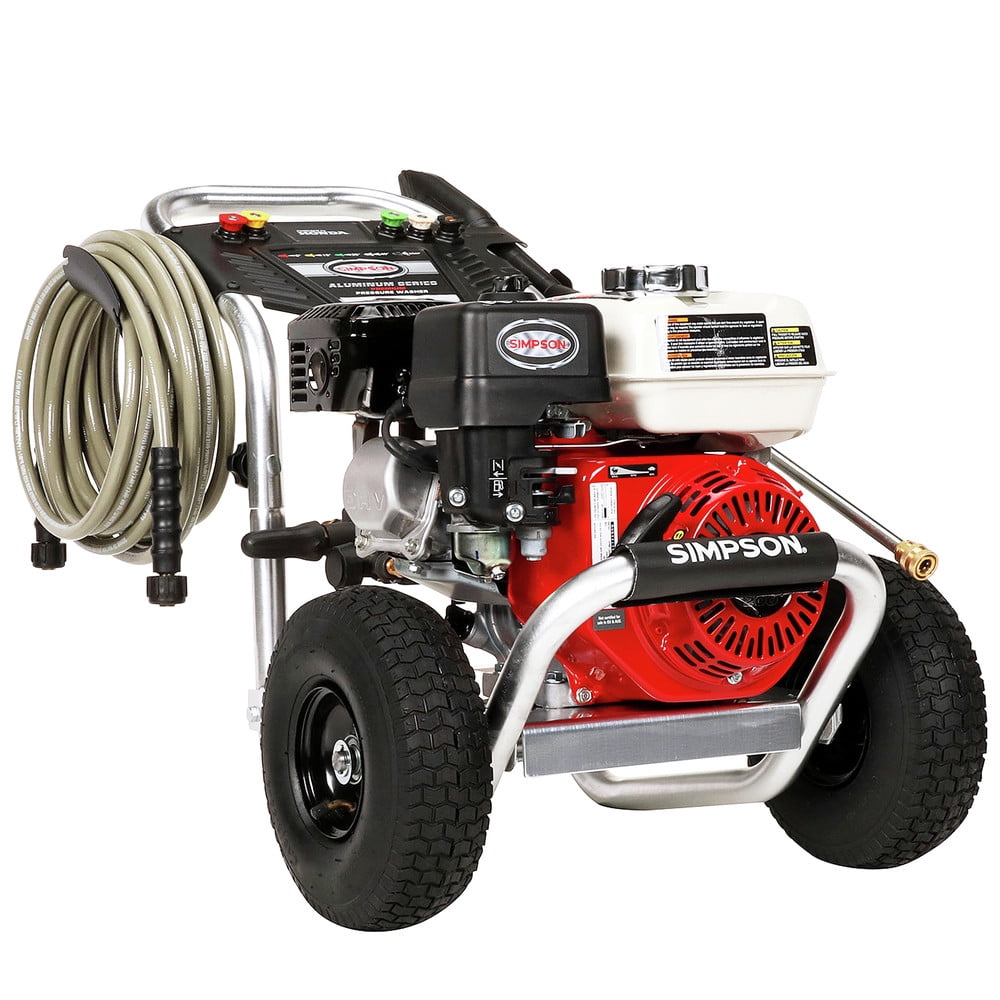 Aluminum 3600 PSI 2.5 GPM Professional Gas Pressure Washer with AAA Triplex Pump