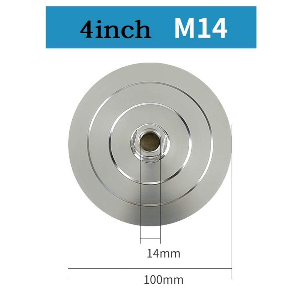 Aluminum 4 Inch Backer Pad For Diamond Polishing Pad M14 M10 Thread ...
