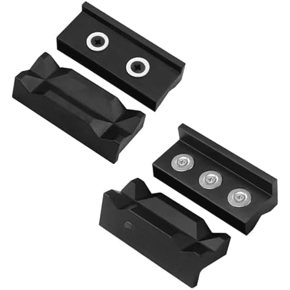 Aluminum 4" Vise Jaws Pads & Nylon Vise Soft Jaws For Bench Vise, AN Fitting Vice Covers, Non Scratches & Strong Magnetic For DIY Lover and Car Enthusiast, 2 Pairs$$Tools & Hardware Other