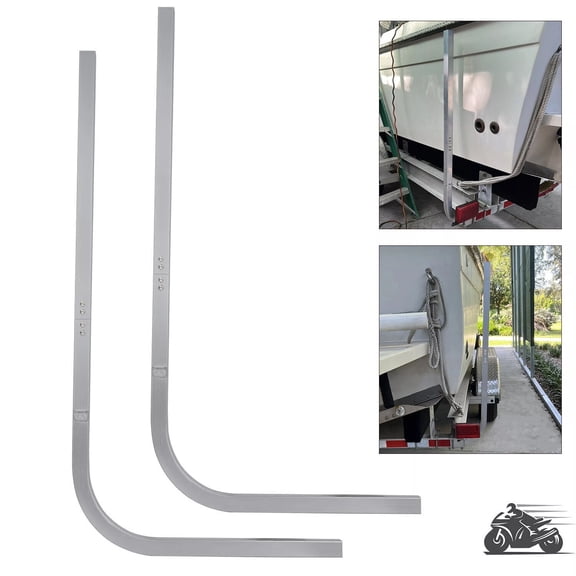Aluminum 46" Boat Trailer Guide on Post Poles Side Parts 11/2" Square set of 2