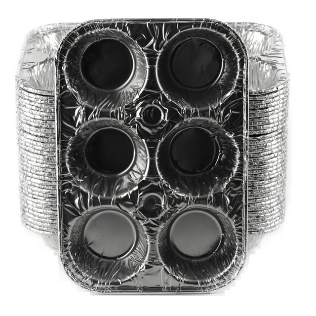 Aluminum 6Cup Muffin Pan Disposable Aluminum Cupcake Pans Strong