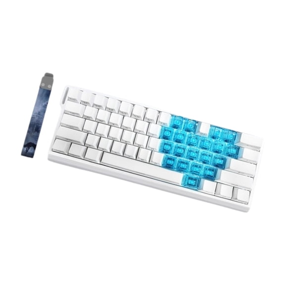 Aluminum 61Key Gaming Keyboards Rapidly Switches Space Saving RGBs Illuminations