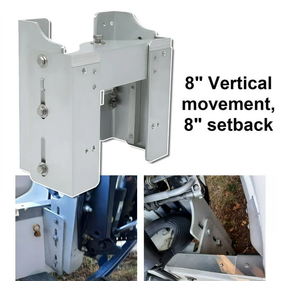 Aluminum 8'' Setback Adjustable Outboard Boat Jack Plate For #JPL4800 Jack Plate