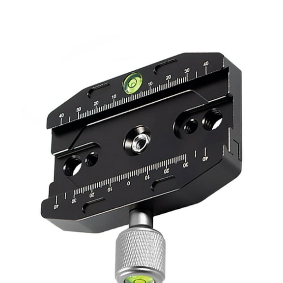 Aluminum 90mm Tripod Quick Release Plate Clamp Adapter for DSLR Camera  Arca-Swiss Compatible, 1/4" & 3/8" Screw Mount, Lightweight 170g