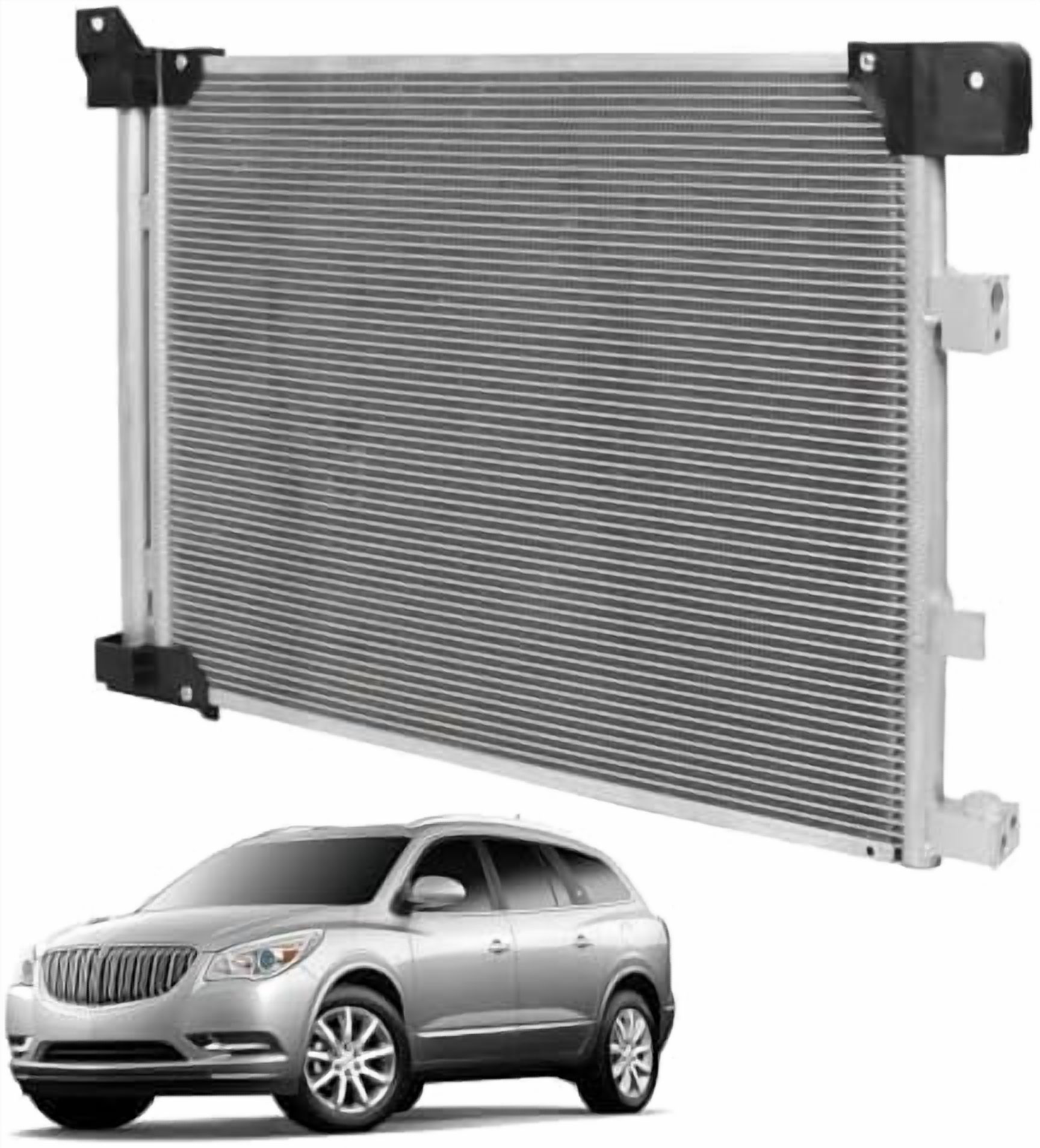 OCPTY Aluminum A/C Condenser Replacement For 2009-2015 Nissan Murano & 2011-2016 Quest 3.5L Models