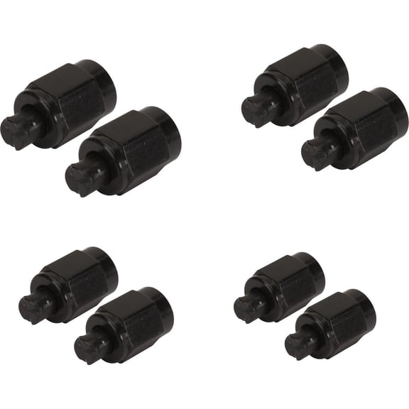 Aluminum AN Flare Fitting Cap Set, -4 AN, -6 AN, -8 AN, -10 AN