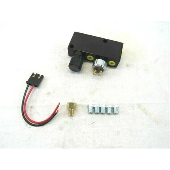 Aluminum Adjustable Brake Proportioning Valve with Distribution Block, Black