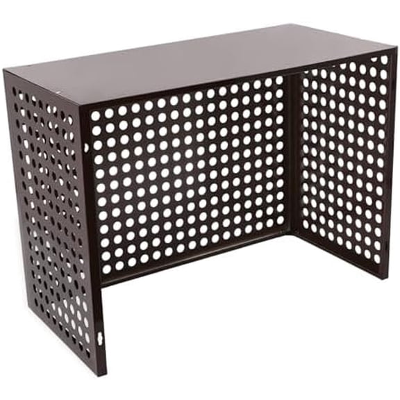 Aluminum Air Conditioner Cover, AC Fence Panels, Air Conditioner Outdoor Privacy Fence with Ventilation Holes, Weatherproof Enclosure Suitable for All Weather$$Garden &