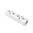 thumbnail image 1 of Aluminum Air Hose Inline Manifold Block Splitter G1/4 Threaded Manifold Fitting, 1 of 6