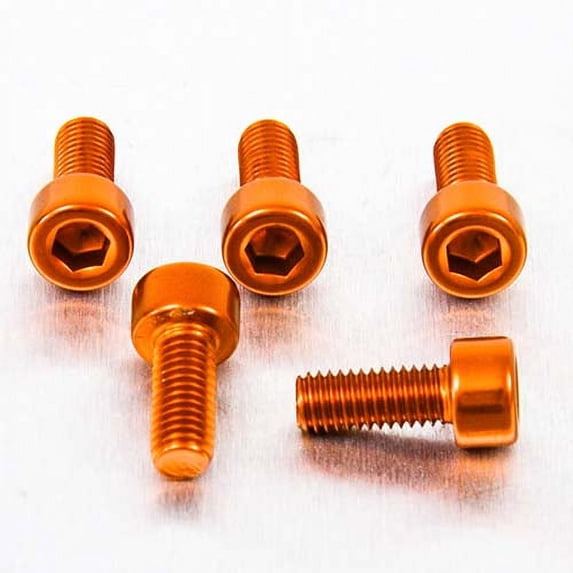 Aluminum Allen Bolt M5x(0.80mm)x12mm Pack x5