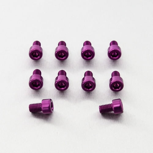 Aluminum Allen Bolt M8x(1.25mm)x12mm Pack x10