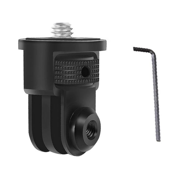 Aluminum Alloy 1/4" Screw Adapter Motion Cameras Adapter for Insta360 ONE R/X2 and for GOPRO 10/9/8/MAX