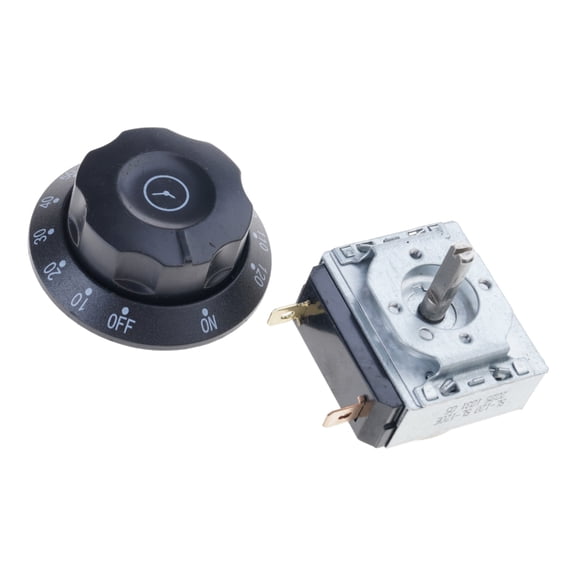 Aluminum Alloy 120min Timers Set Mechanical Knob And Screws Included