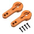thumbnail image 1 of Aluminum Alloy 25T Steering Servo Arm Horn Orange for RC Car/Boat/Airplane Boat Accessories 2 Pcs, 1 of 6