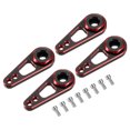 thumbnail image 1 of Aluminum Alloy 25T Steering Servo Double Hole Arm Horn Red for RC Car/Boat/Airplane Boat Accessories 4 Pcs, 1 of 6