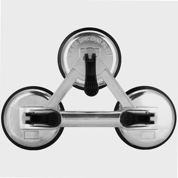 Aluminum Alloy 3 Plates Vacuum Suction Cup Glass Lifter Puller for Moving Glasses Tiles Mirrors Glass Lifter Suction Cup Lifter for Easy Lifting and Moving