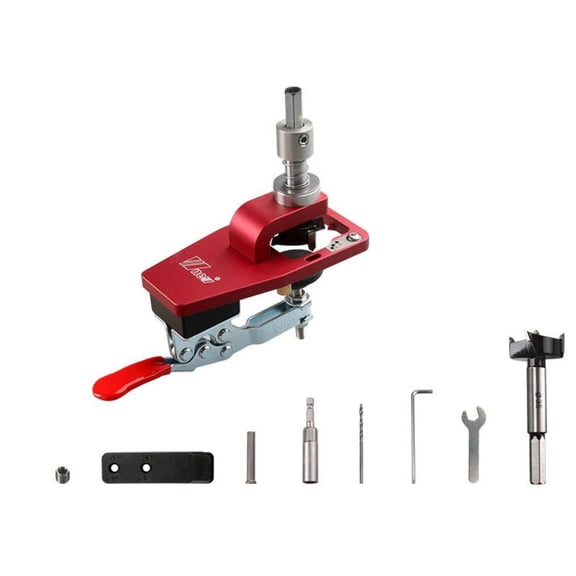 Aluminum Alloy 35mm Hinge Jig Drilling Guide for Hinge Woodworking Cabinet Door Installation