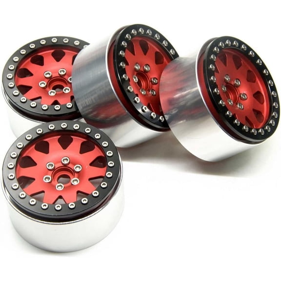 Aluminum Alloy 35mm Set of 4 RC Crawler Wheel Rims Lightweight Durable Design
