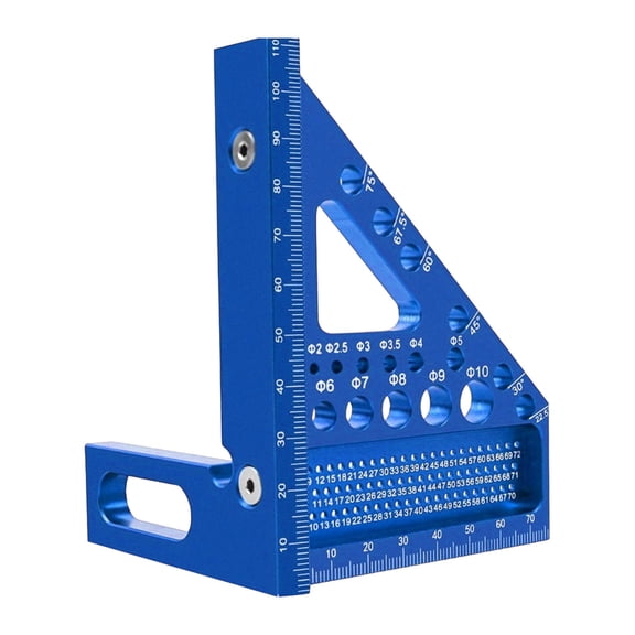 Aluminum Alloy 3D Angle Measuring Tool with Precision Protractor for Woodworking Construction and DIY Projects