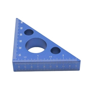 Aluminum Alloy 45 90 Degree Angle Ruler Metric Scale Woodworking Carpenter Square Measuring Height Gauge DIY Hand Tool