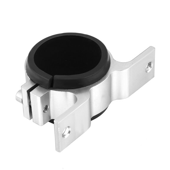 Aluminum Alloy 50mm Car Fuel Pump Mounting Bracket Single Filter Clamp Cradle Silver 1.96 inches / 50 mm