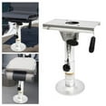 thumbnail image 1 of Aluminum Alloy Adjustable Height Boat Seat Pedestal 360 Swivel Fore/ Aft Slide, 1 of 20