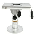 thumbnail image 1 of Aluminum Alloy Adjustable Height Boat Seat Pedestal 360 Swivel Fore / Aft Slide, 1 of 20