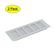 Aluminum Alloy Air Vent Louvered Grill Cover Ventilation Grille 8.86" x 3.1" 2pcs