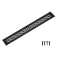 thumbnail image 1 of Aluminum Alloy Air Vents, 350 x 50mm / 13.8 x 2" Rectangle Louvered Ventilation Grille Cover with Mounting Screws for Door Cabinet Wardrobe, Matte Black, 1 of 6
