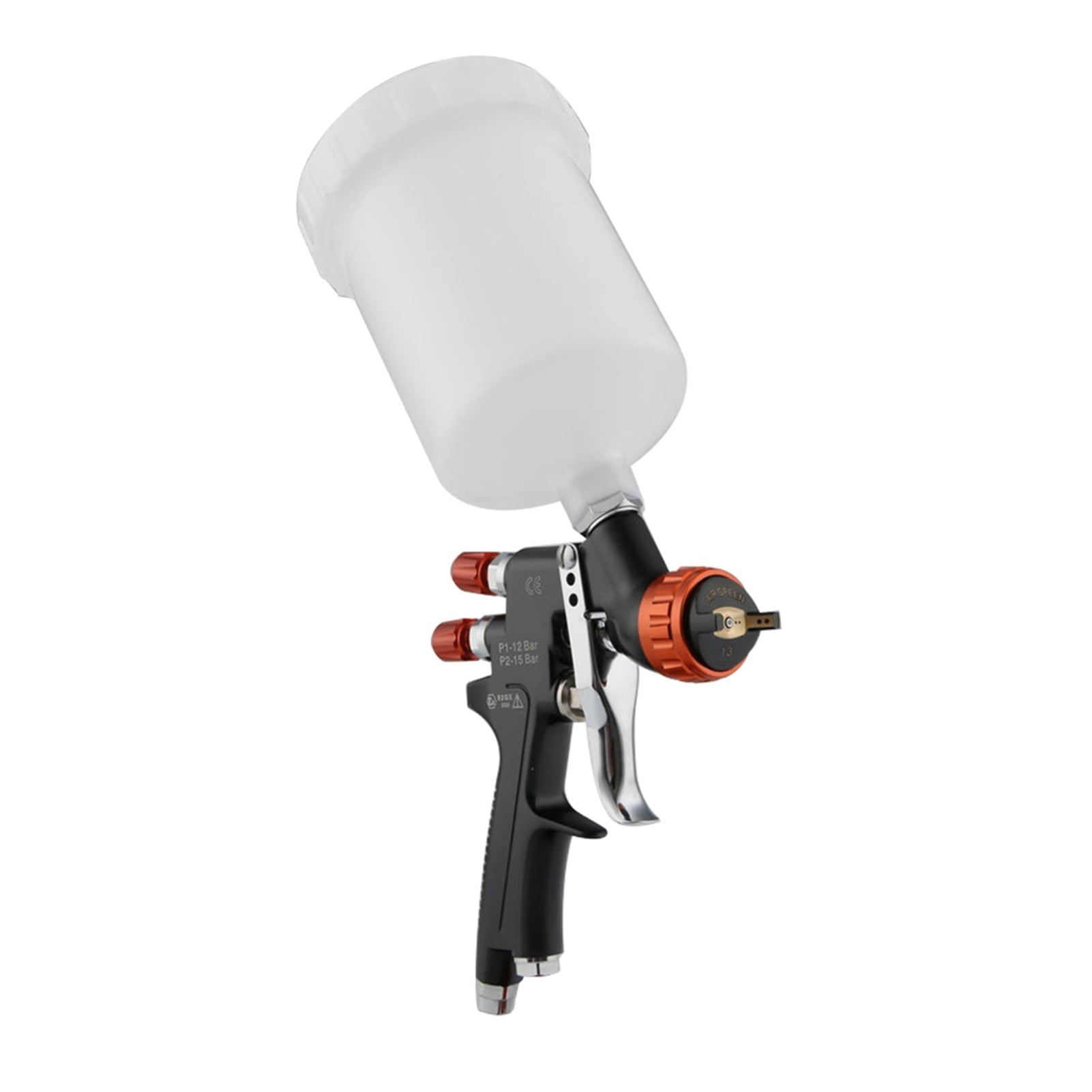 Aluminum Alloy Airbrush HVLP Spray Gun Auto Feed Paint High Atomizing